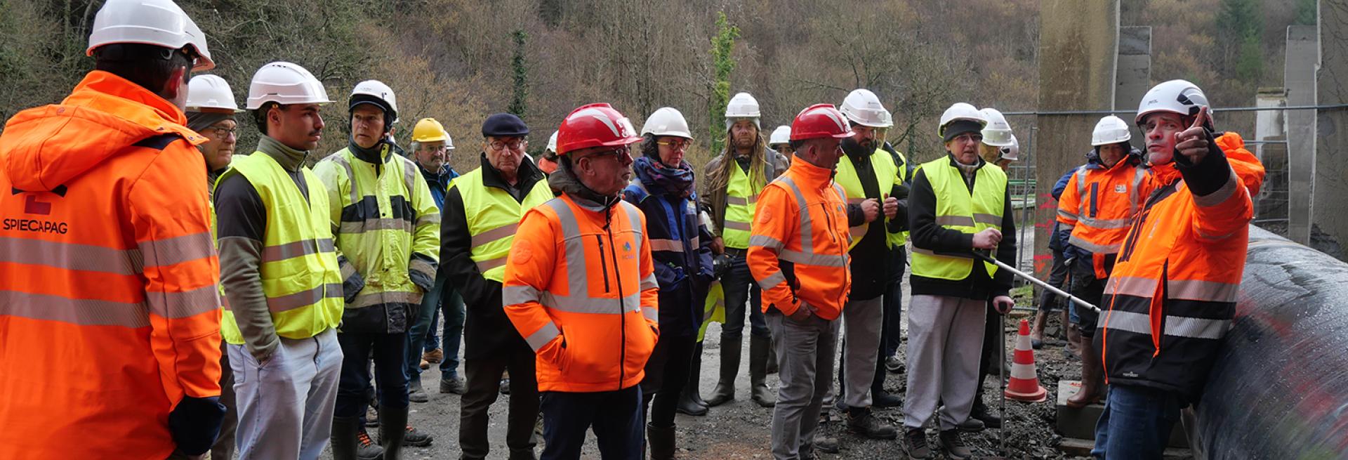 visite du chantier de la CAEB