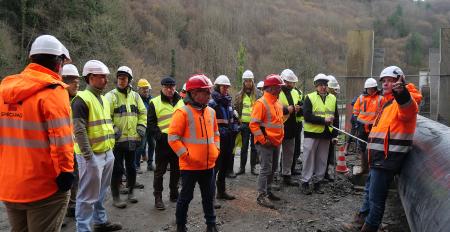 visite du chantier de la CAEB